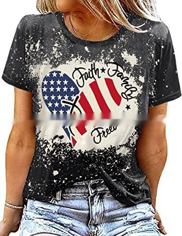 Jade Whitmore | American Flag Graphic T-Shirt For Women