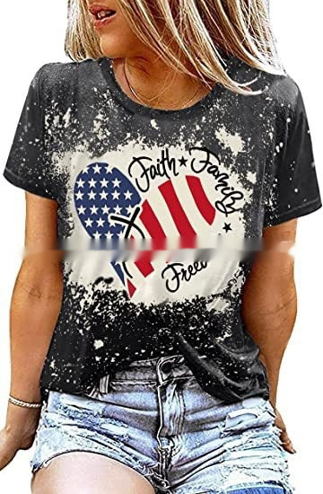 Jade Whitmore | American Flag Graphic T-Shirt For Women