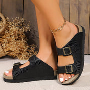 Valentina Rossi | Buckle Slide Sandals For Women