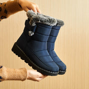 Marielle Duquesne | Waterproof Plush Snow Ankle Boots For Women
