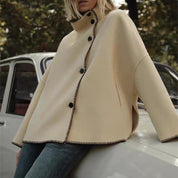 Celine Rambert | Turtleneck Oversized Coat For Women