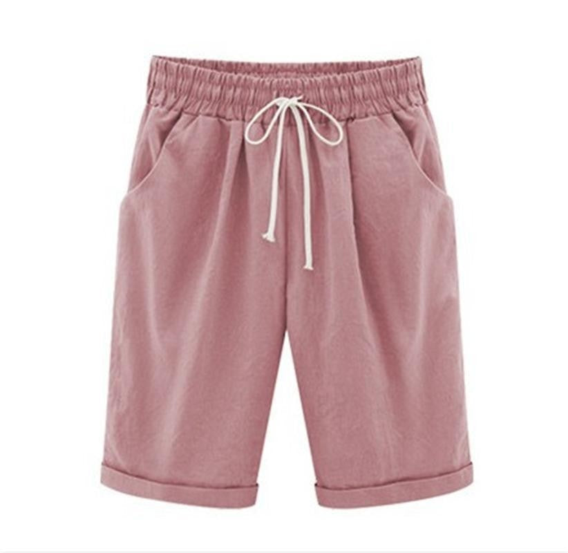 Diane Wentmore | Casual Loose-Fit Cotton Capri Shorts For Women