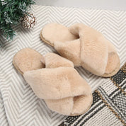 Beatrice Lombardi | Fluffy Faux Fur Slide Slippers For Women