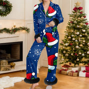 Cozy Yule | Snowman Print Christmas Pyjamas For Women