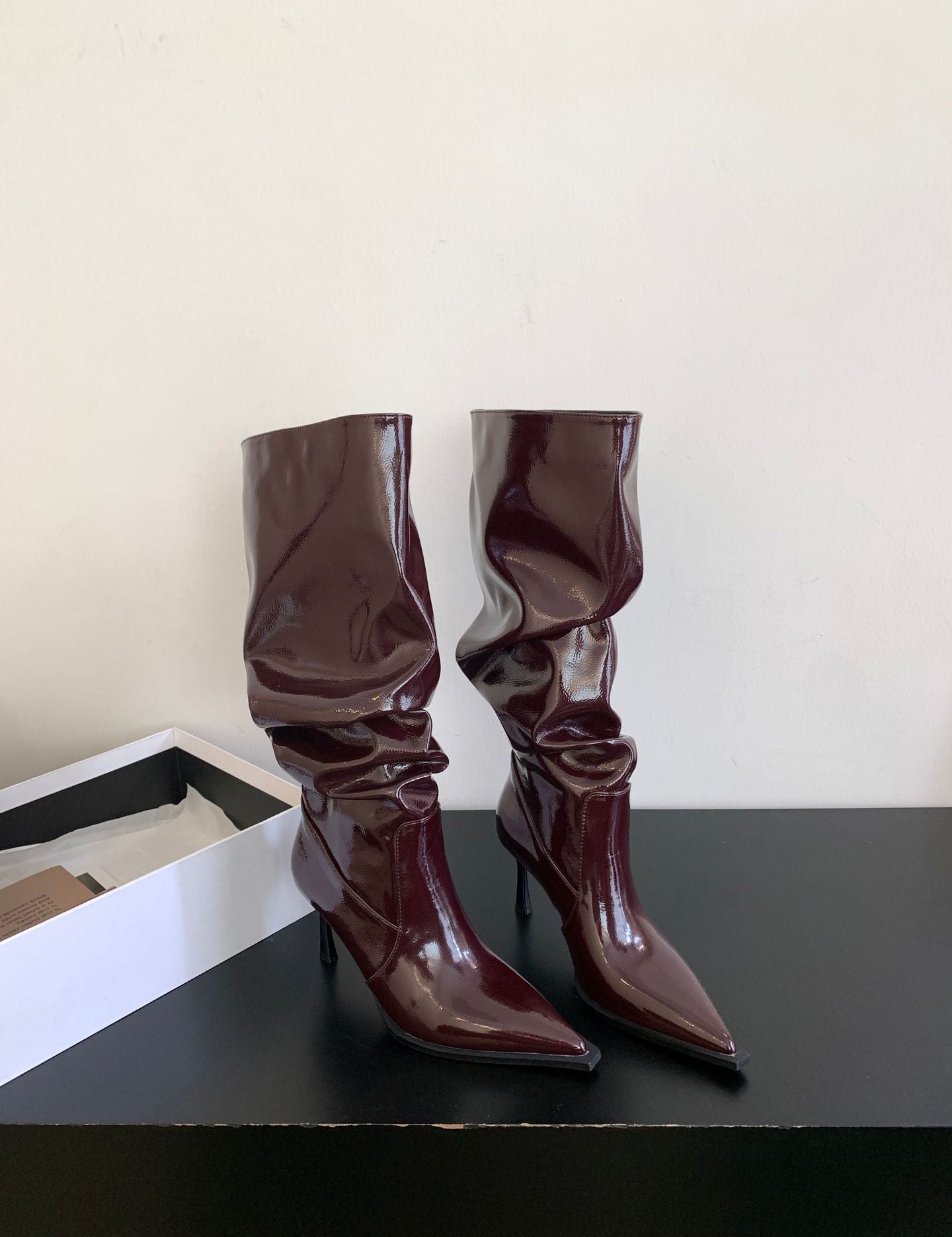 Antoinette Rivière | Slouchy Pointed-Toe Knee-High Boots For Women