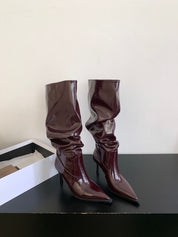 Antoinette Rivière | Slouchy Pointed-Toe Knee-High Boots For Women
