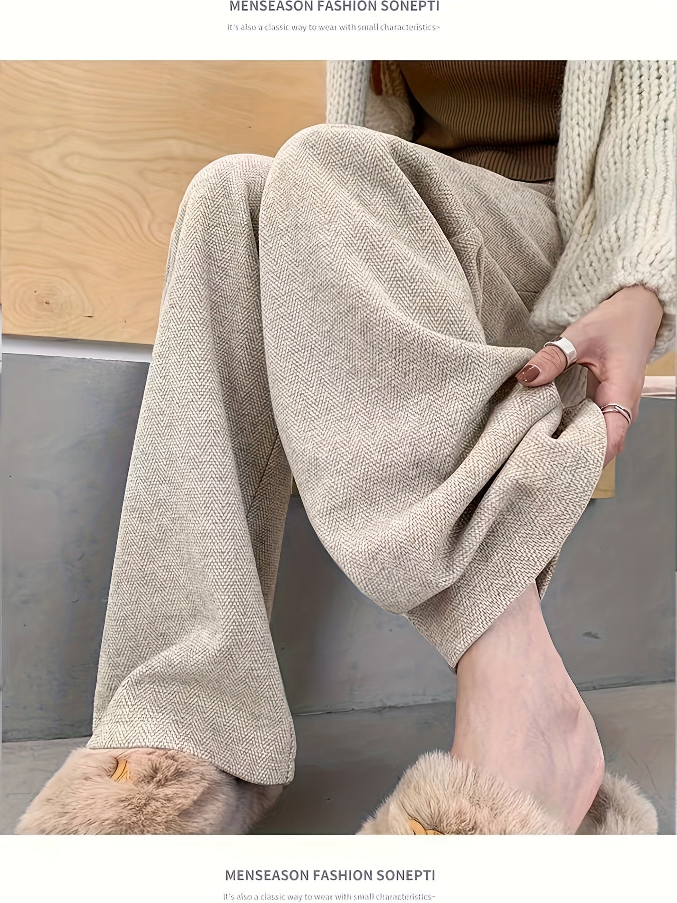 Simone Delatour | Wool-Blend Wide-Leg Trousers For Women