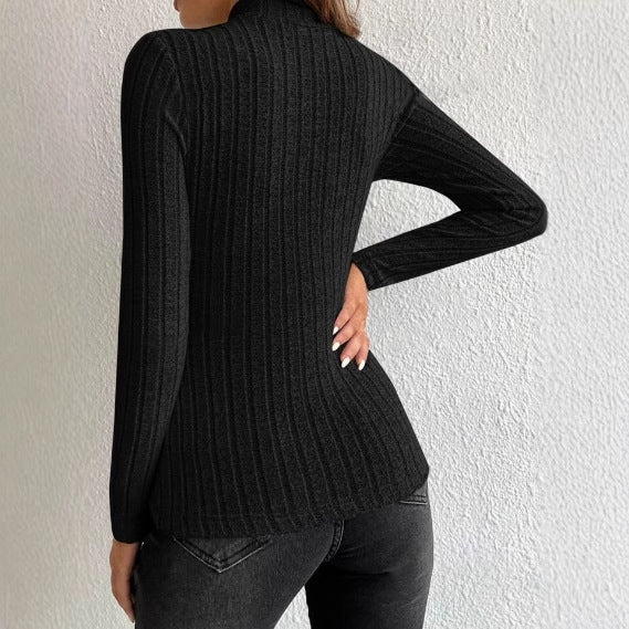 Anaelle Sorbier | Ribbed Half Turtleneck Sweater For Women