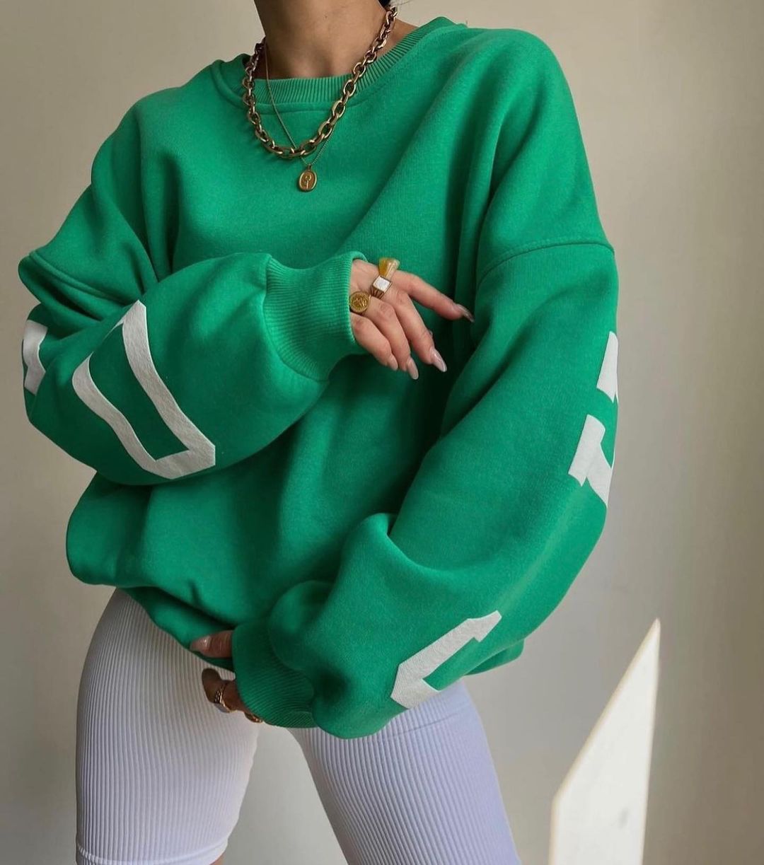 Colette Vasseur | Oversized Letter Print Sweater For Women