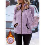 Valerie Ashcroft | Plush Fleece Zip-Up Jacket For Women