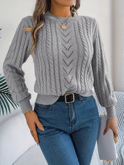 Camilla Winterbourne | Cable-Knit Textured Sweater For Women
