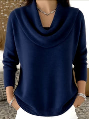 Lilah Morbridge | Cowl Neck Knit Sweater For Women