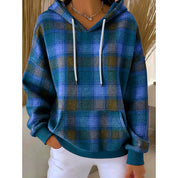 Margaux Delcourt | Checked Hoodie With Drawstring Hood For Women
