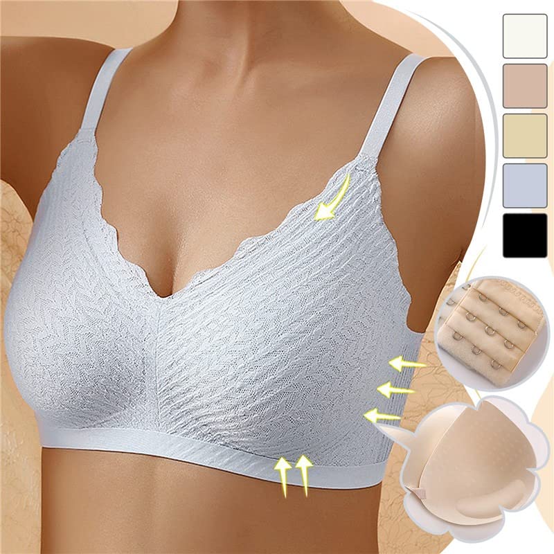 Lysette Vauborne | Black Lace Wireless V-Neck Bra