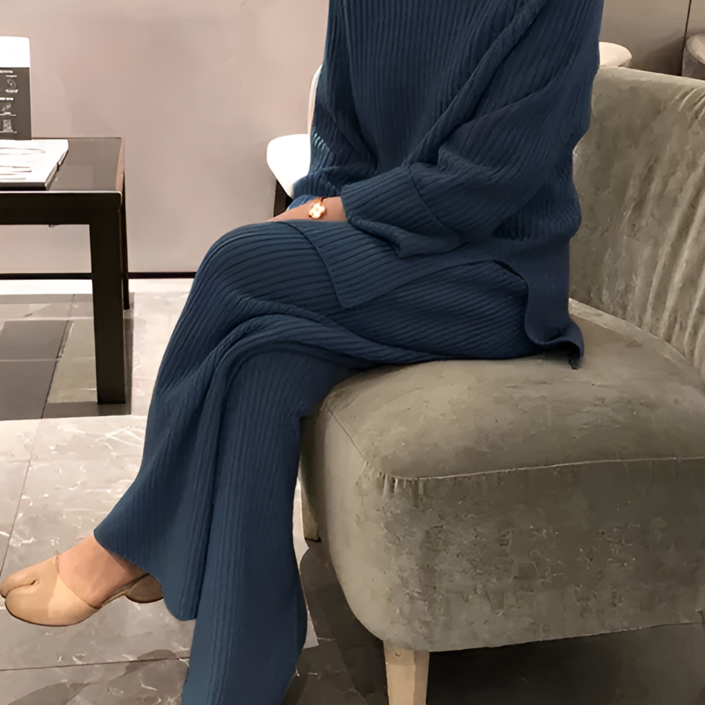 Elena Moretti | Cozy Knit Lounge Set For Women