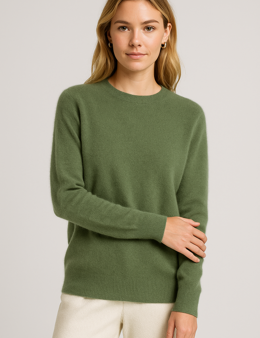 Brinley Falmore | Soft Knit Crew Neck Sweater For Women