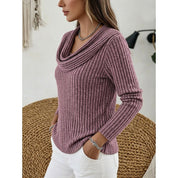 Marguerite Danvers | Cowl-Neck Ribbed Sweater For Women