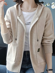 Marceline Dupraz | Cozy Zip-Up Hooded Sweater For Women