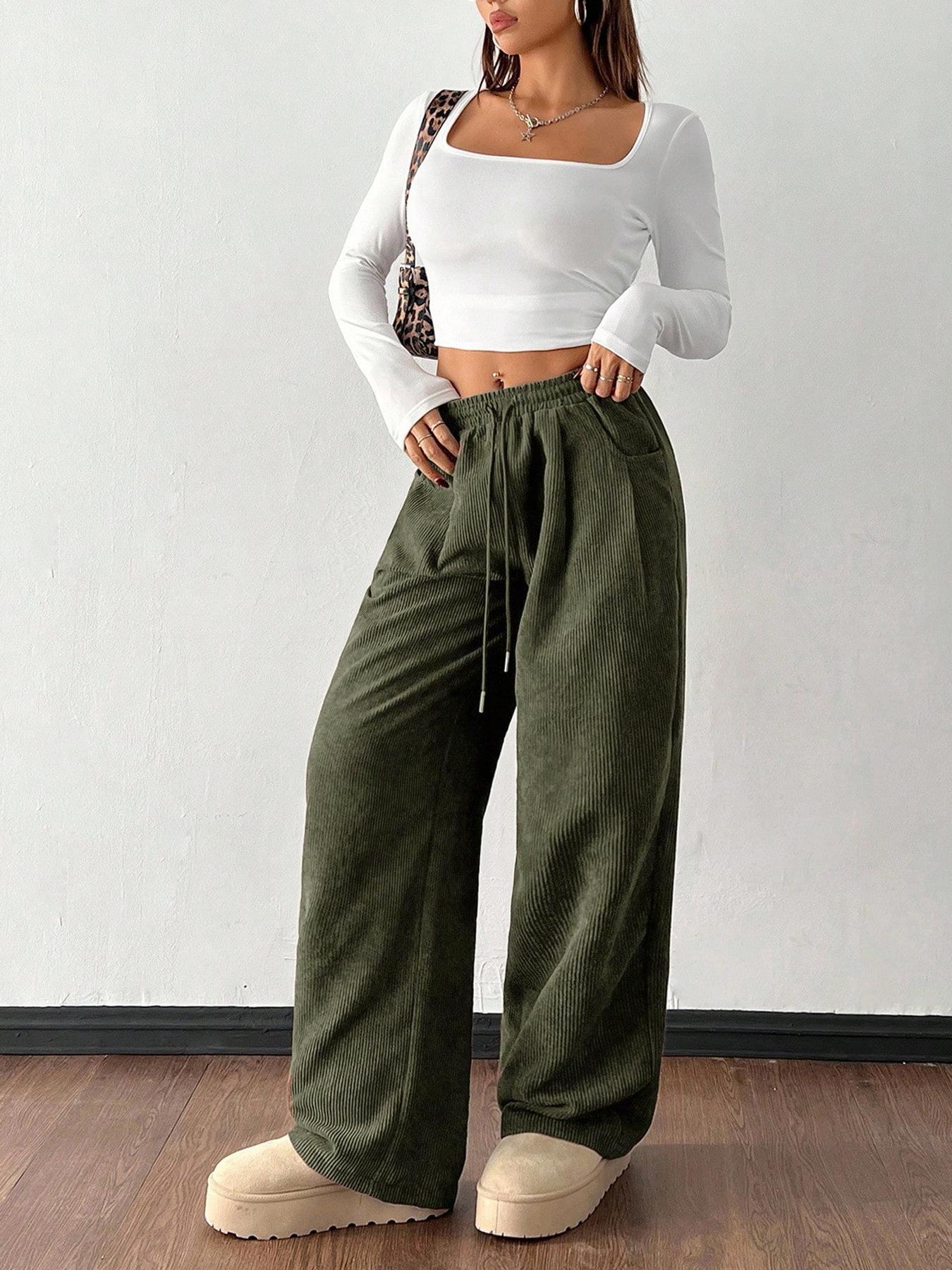 Selene Aubertin | Corduroy Wide-Leg Pants For Women