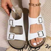 Valentina Rossi | Buckle Slide Sandals For Women