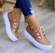 Renata Castiglione | Rivet Platform Sneakers For Women