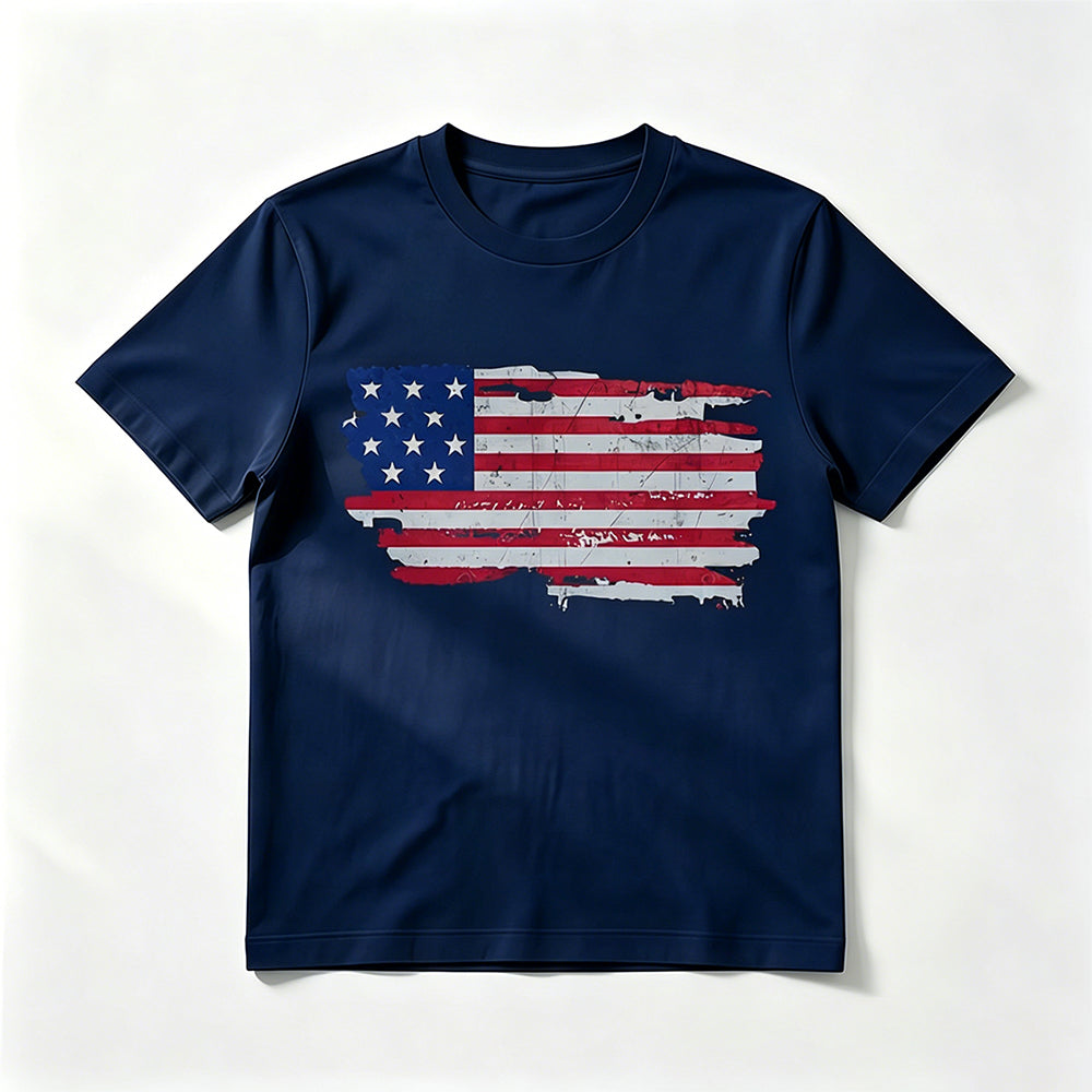Derek Callahan | American Flag Graphic T-Shirt For Men