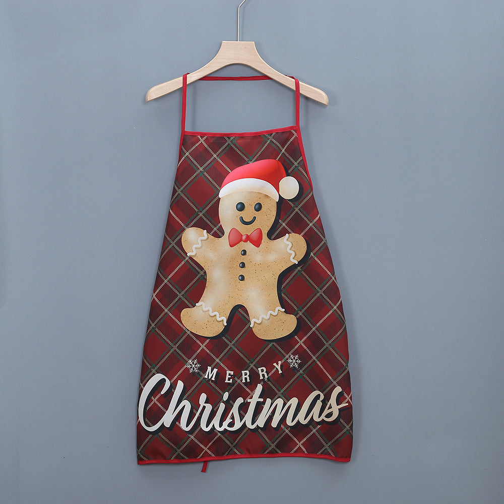 Adrienne Fontclaire | Christmas Snowman Print Kitchen Apron
