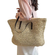 Beatrice Lanzoni | Spacious Woven Straw Beach Tote Bag