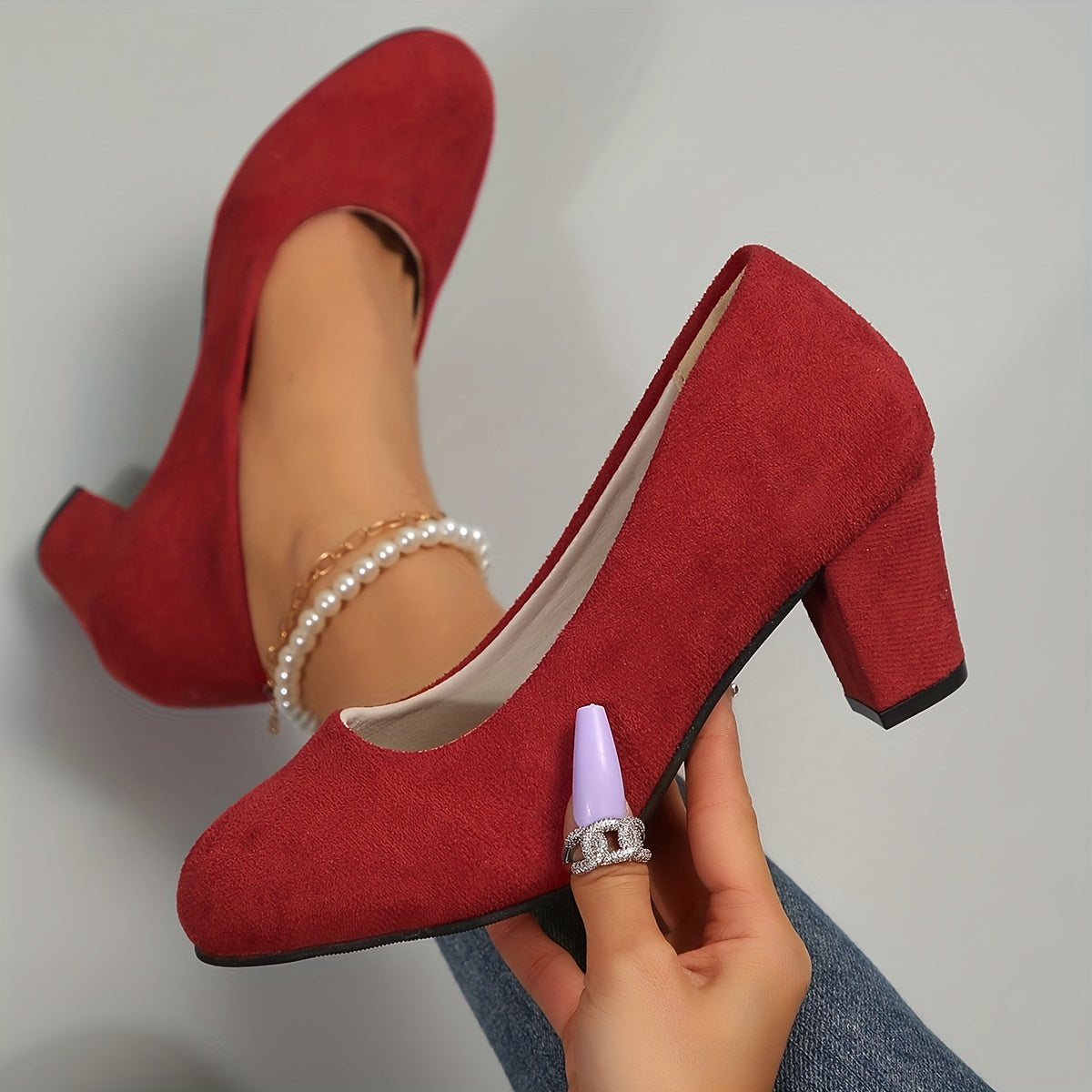 Guinevere Ashton | Black Block Heel Pumps – Orthopedic Comfort