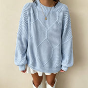 Margot Delvaux | Chunky Cable-Knit Oversized Sweater For Women