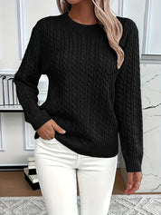 Simone Aldridge | Cable-Knit Round Neck Sweater For Women