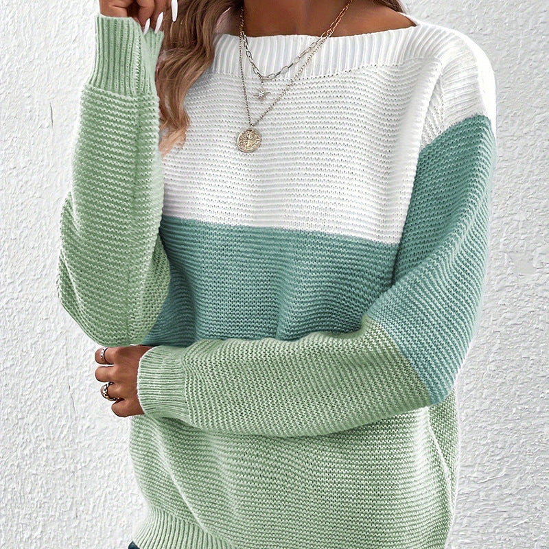 Stefania Bianchi | Colorblock Knit Sweater For Women