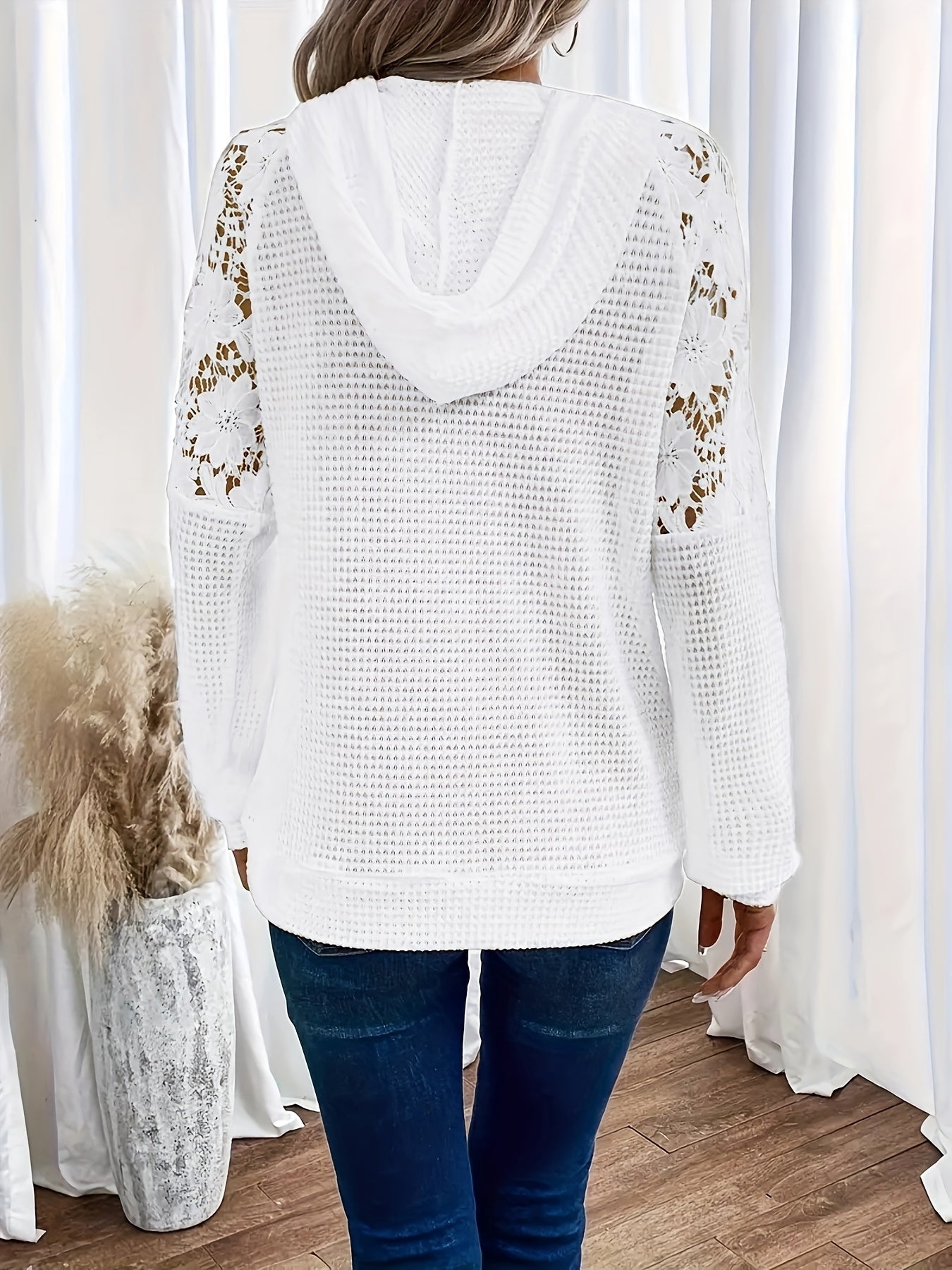 Giulia Renard | Floral Lace Hoodie For Women