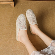 Solange Ferrant | Crochet Espadrille Mule Flats For Women