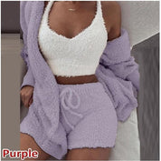 Rosette Linford | 3-Piece Fluffy Loungewear Set For Women