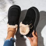 Bianca Salerno | Platform Fleece-Lined Moccasin Snow Boots For Women
