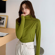 Valentina Rossetti | Fleece-Lined Turtleneck Top For Women