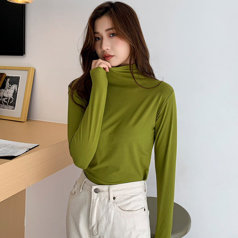 Valentina Rossetti | Fleece-Lined Turtleneck Top For Women