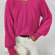 Fabienne Cortland | Cable-Knit Round-Neck Sweater For Women