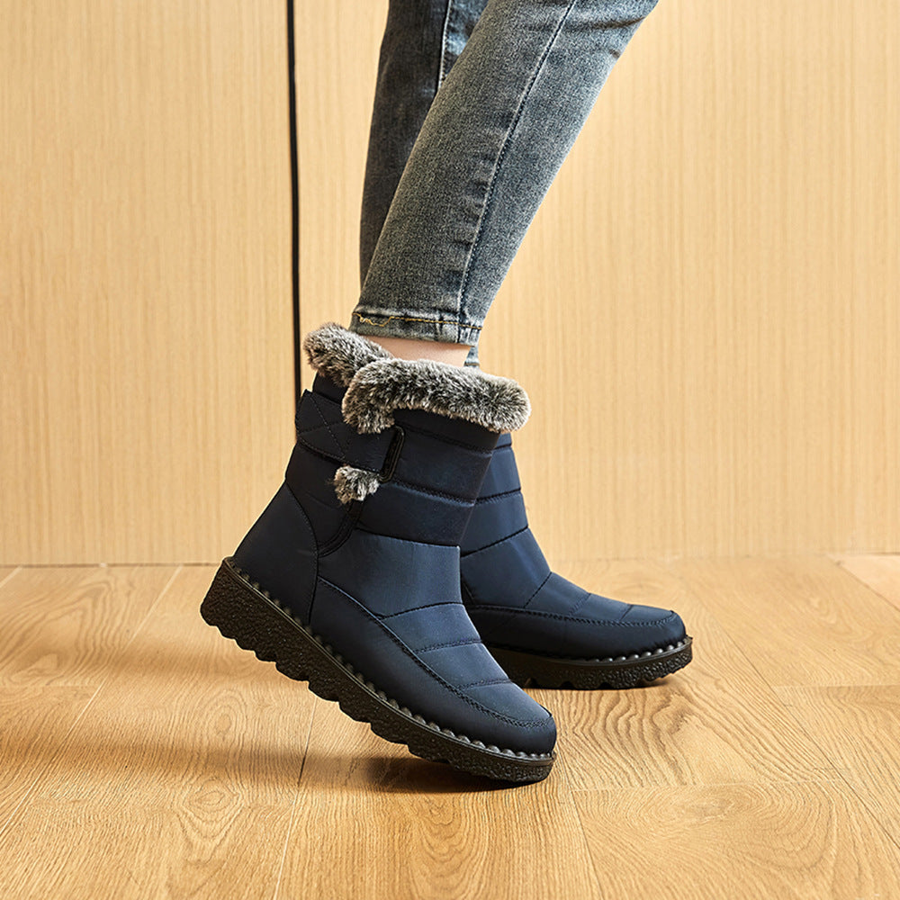 Marielle Duquesne | Waterproof Plush Snow Ankle Boots For Women