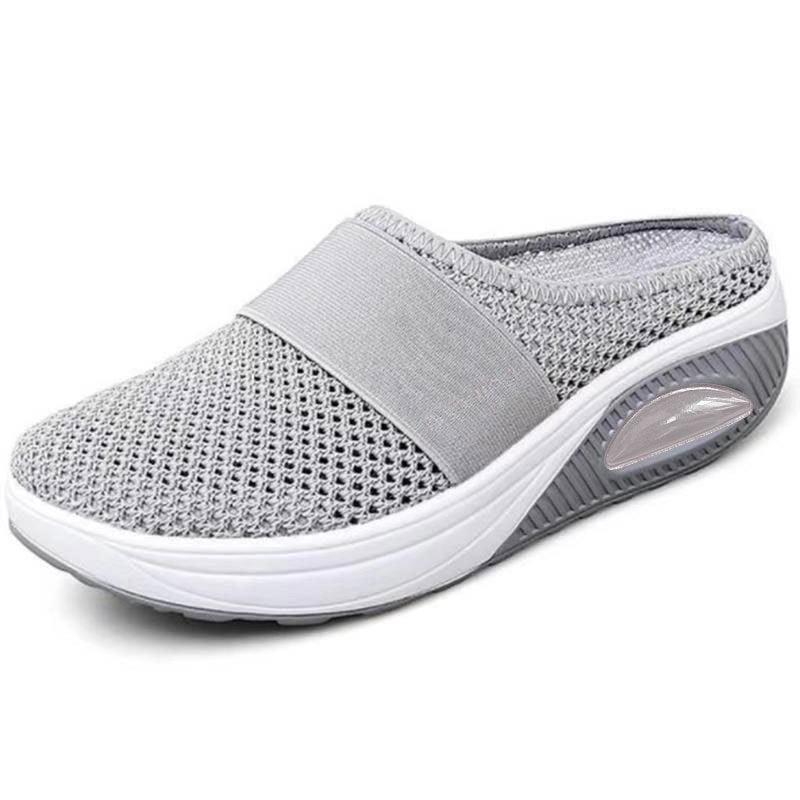 Isabella Moreau | Mesh Platform Slide Sneakers For Women