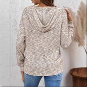 Cassandra Loiselle | Buttoned Hoodie Sweatshirt For Women