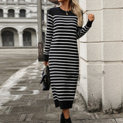 Colette Fairmont | Striped Knit Midi Dress For Women