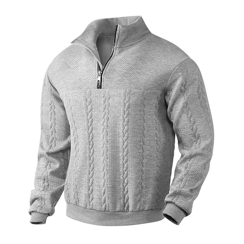 Reed Hunham | Jacquard Quarter-Zip Sweater For Men