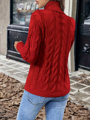 Éloise Vandermeer | Cozy Cable-Knit Turtleneck Sweater For Women