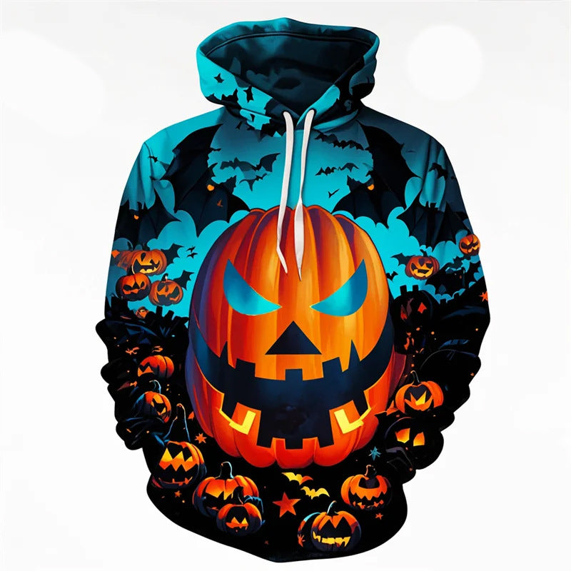 Pumpkin Patch | Glowing Pumpkin Halloween Hoodie For Men