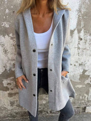 Elise Drummond | Women's Casual Hooded Jacket in Black