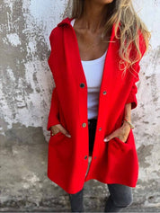 Elise Drummond | Women's Casual Hooded Jacket in Black