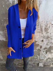 Elise Drummond | Women's Casual Hooded Jacket in Black