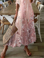 Amelie Rousseau | Floral Print Maxi Dress For Women